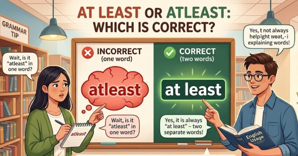 At Least or Atleast: Which Is Correct?