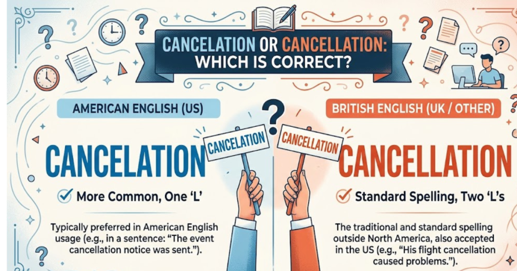 Cancelation or Cancellation: Which Is Correct?