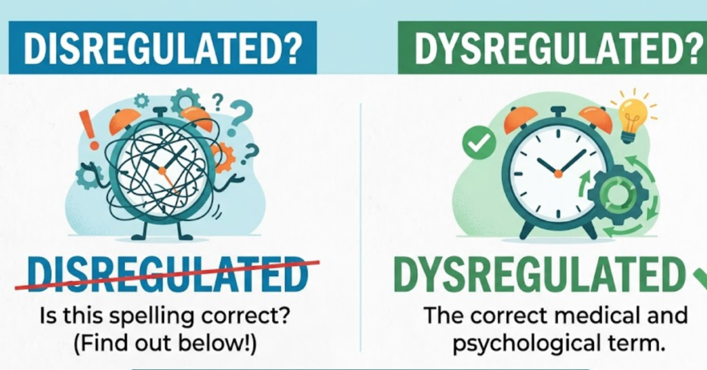 Disregulated or Dysregulated: Which Is Correct?