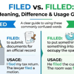 Filed vs Filled: Meaning, Difference & Usage Guide