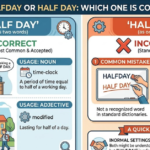 Halfday or Half Day: Which One Is Correct?