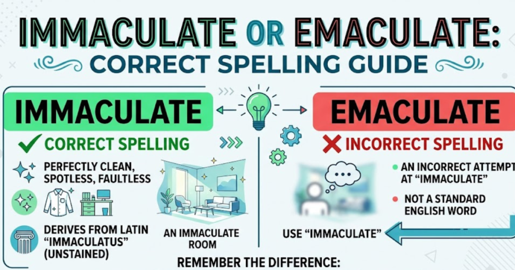 Immaculate or Emaculate: Correct Spelling Guide