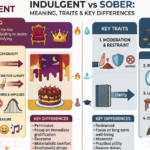 Indulgent vs Sober: Meaning, Traits & Key Differences