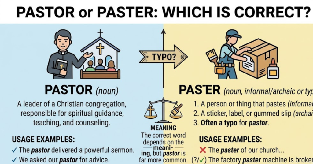 Pastor or Paster: Which Is Correct?
