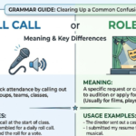 Roll Call or Role Call: Meaning & Key Differences