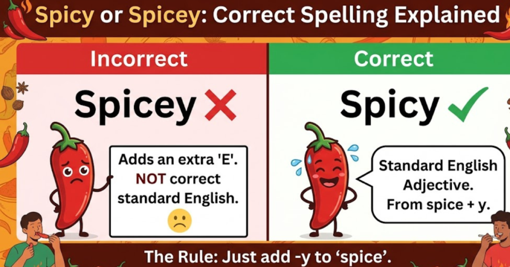 Spicy or Spicey: Correct Spelling Explained