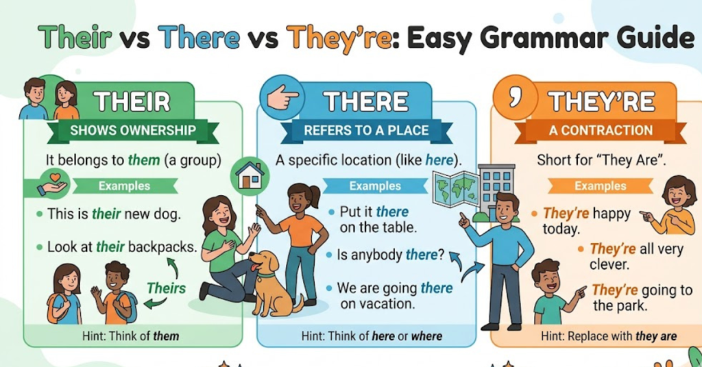 Their vs There vs They’re: Easy Grammar Guide