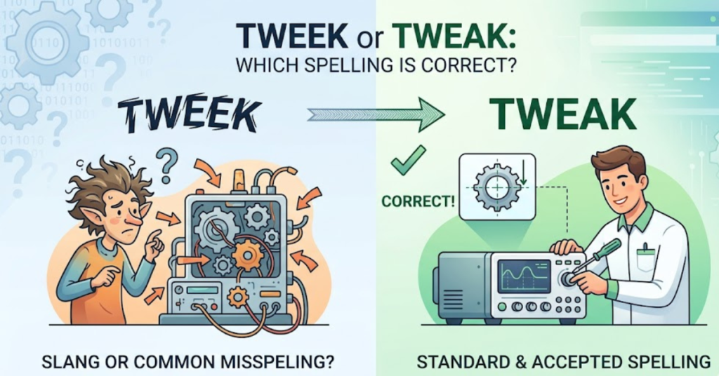 Tweek or Tweak Which Spelling Is Correct