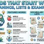 Words That Start With A: Meanings, Lists & Examples