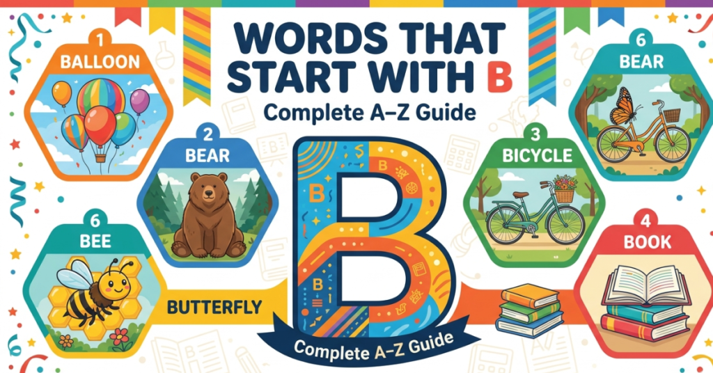 Words That Start With B: Complete A–Z Guide