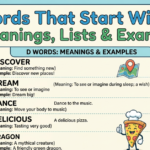 Words That Start With D Meanings, Lists & Examples