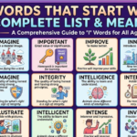 Words That Start With I Complete List & Meanings