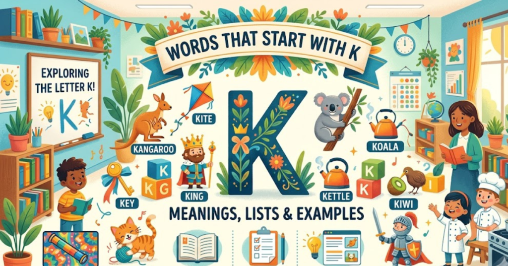 Words That Start With K Meanings, Lists & Examples