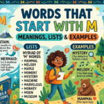 Words That Start With M Meanings, Lists & Examples.