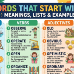 Words That Start With O Meanings, Lists & Examples