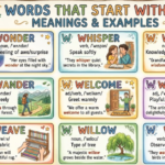 Words That Start With W Lists, Meanings & Examples