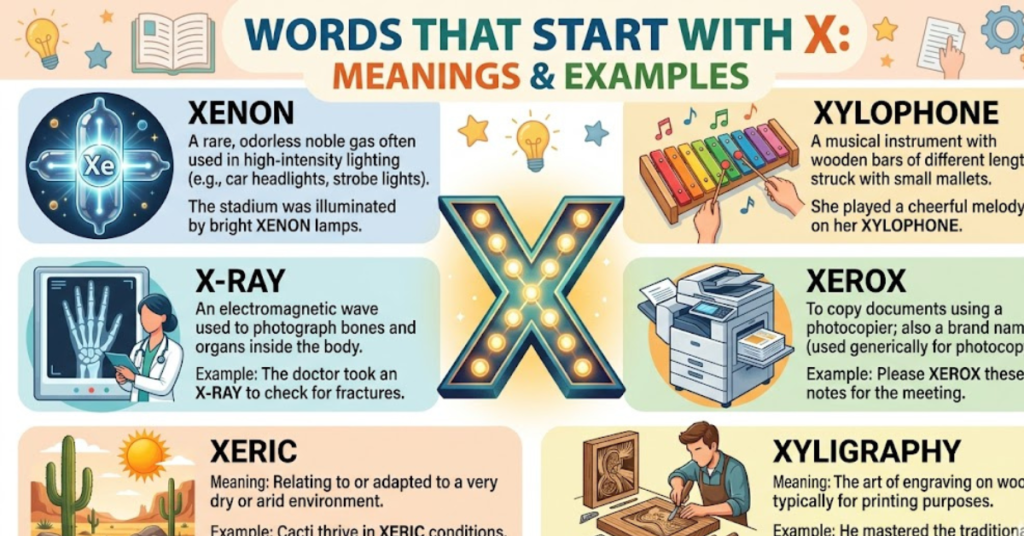 Words That Start With X: Meanings & Easy List