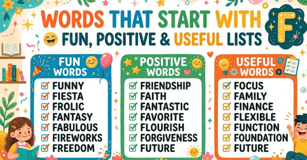 words that start with f