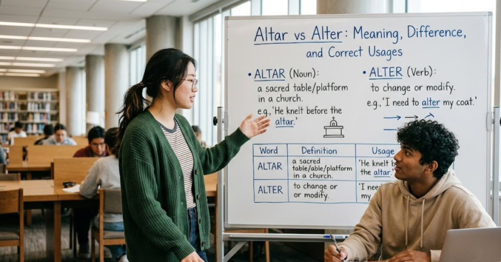 Altar vs Alter Meaning, Difference, and Correct Usage