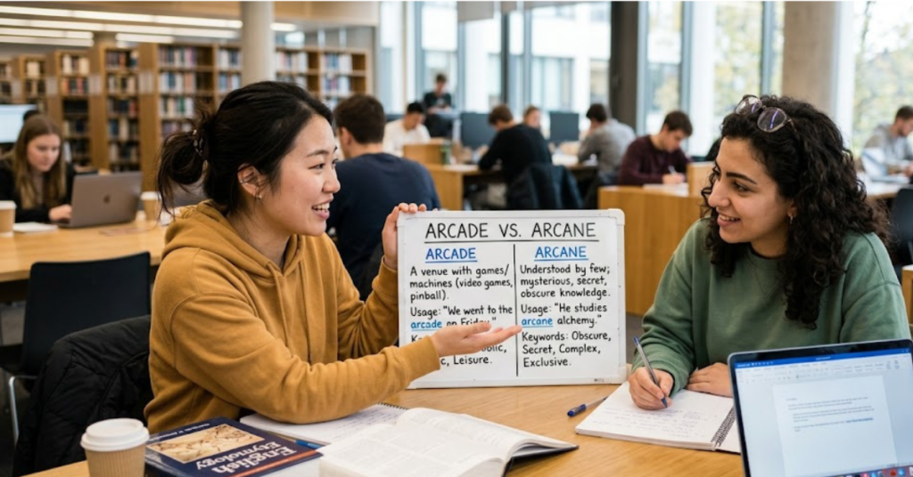 Arcade vs Arcane Meaning, Differences, and Usage