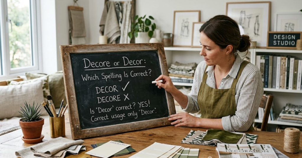 Decore or Decor: Which Spelling Is Correct?