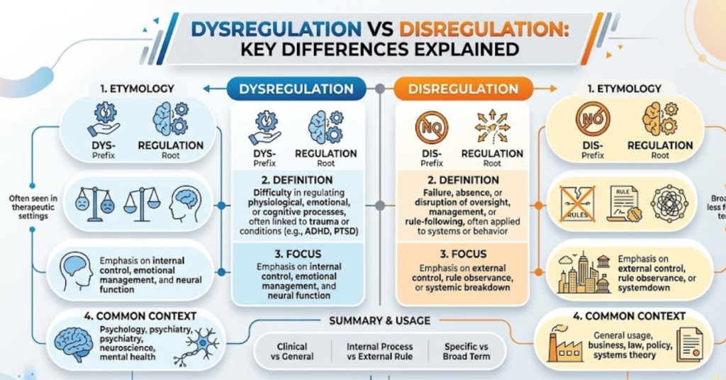 Dysregulation vs Disregulation Key Differences Explained