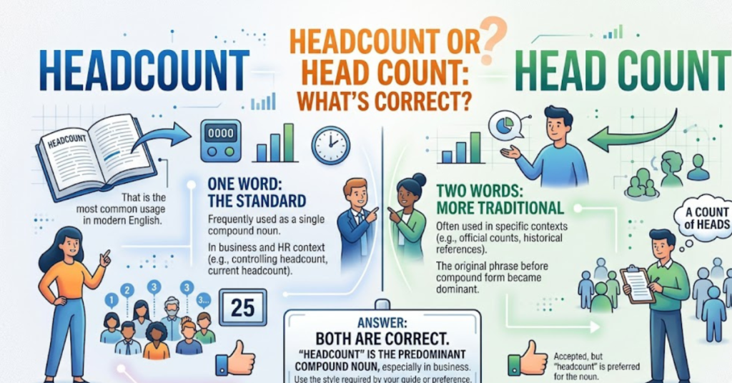 Headcount or Head Count: What’s Correct?