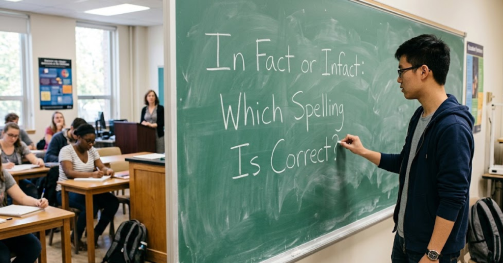 In Fact or Infact Which Spelling Is Correct
