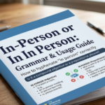 In-Person or In Person: Grammar & Usage Guide