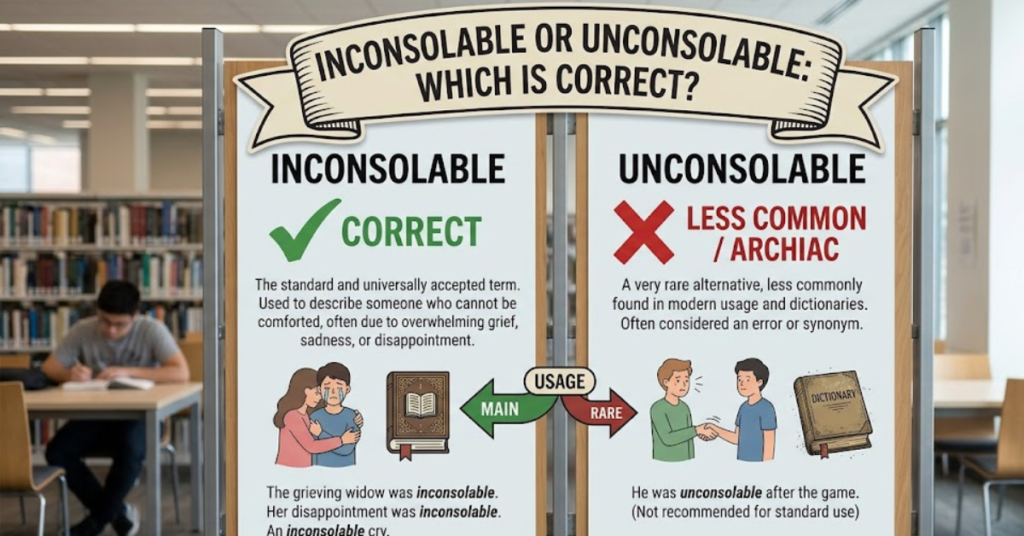 Inconsolable or Unconsolable Which Is Correct