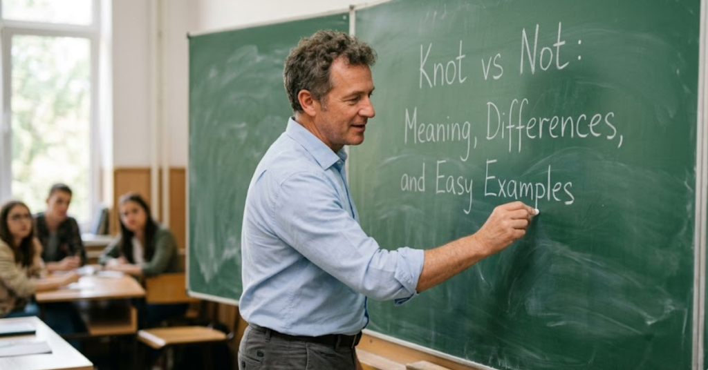 Knot vs Not Meaning, Differences, and Easy Examples