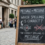 Messege or Message Which Spelling Is Correct