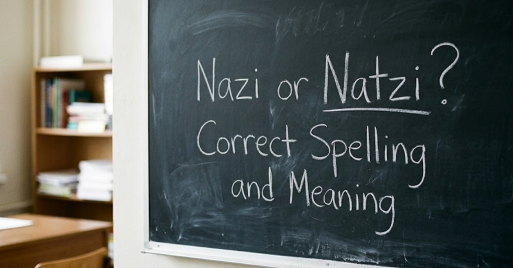 Nazi or Natzi? Correct Spelling and Meaning
