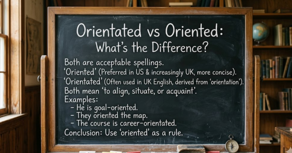 Orientated vs Oriented: What’s the Difference?