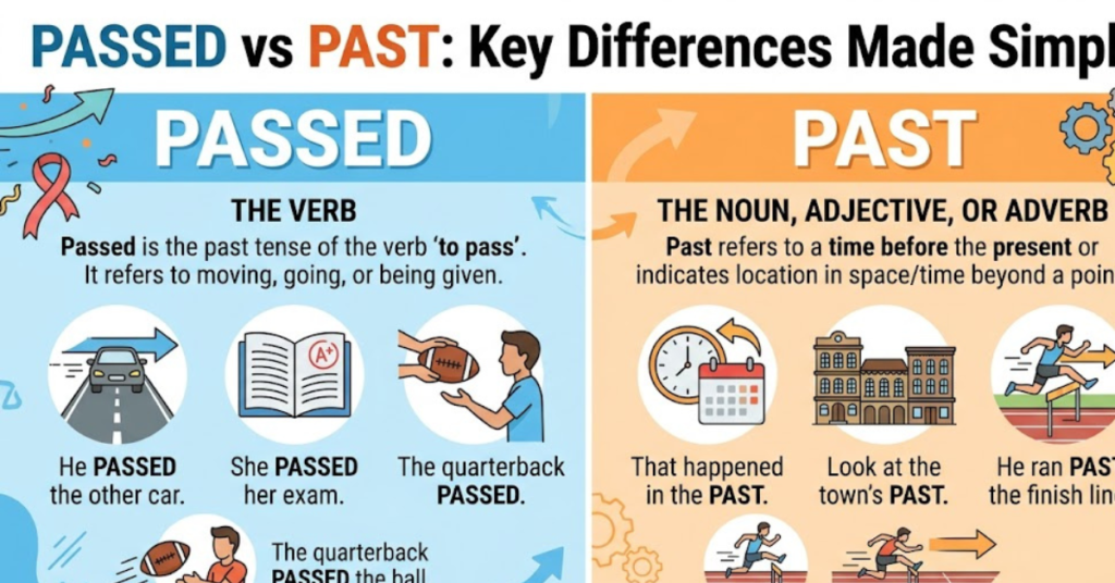 Passed vs Past: Key Differences Made Simple