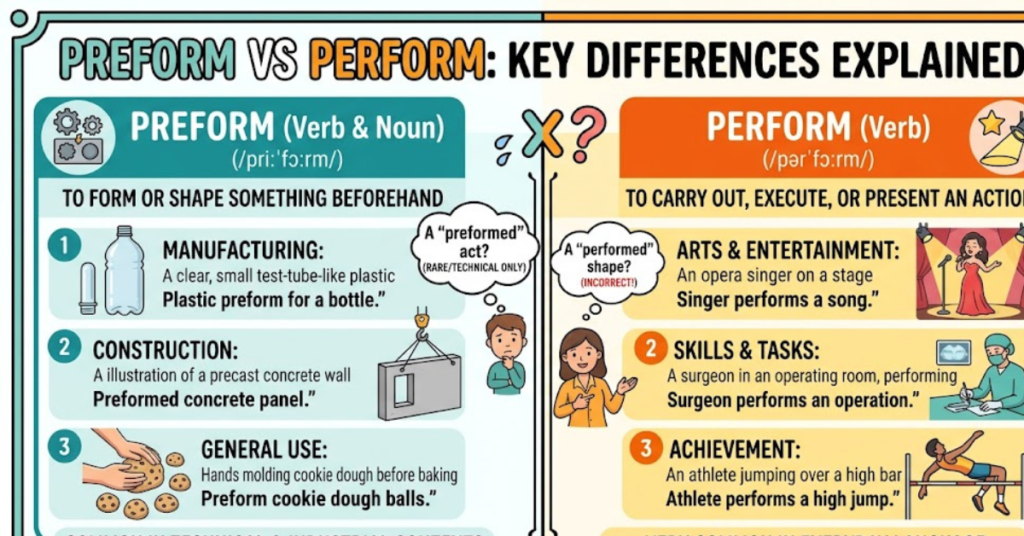 Preform vs Perform Key Differences Explained