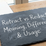 Retract vs Redact: Meaning, Differences & Usage