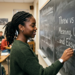 Threw vs Through Meaning, Usage, and Easy Examples