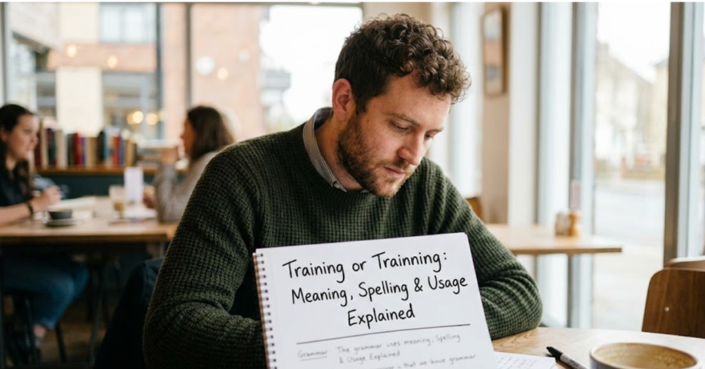 Training or Trainning Meaning, Spelling & Usage Explained