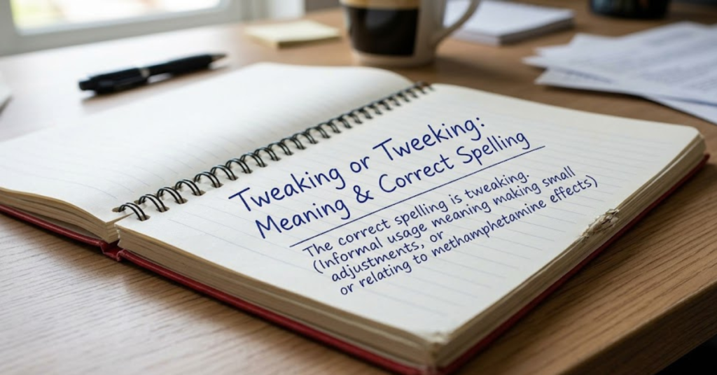 Tweaking or Tweeking Meaning & Correct Spelling