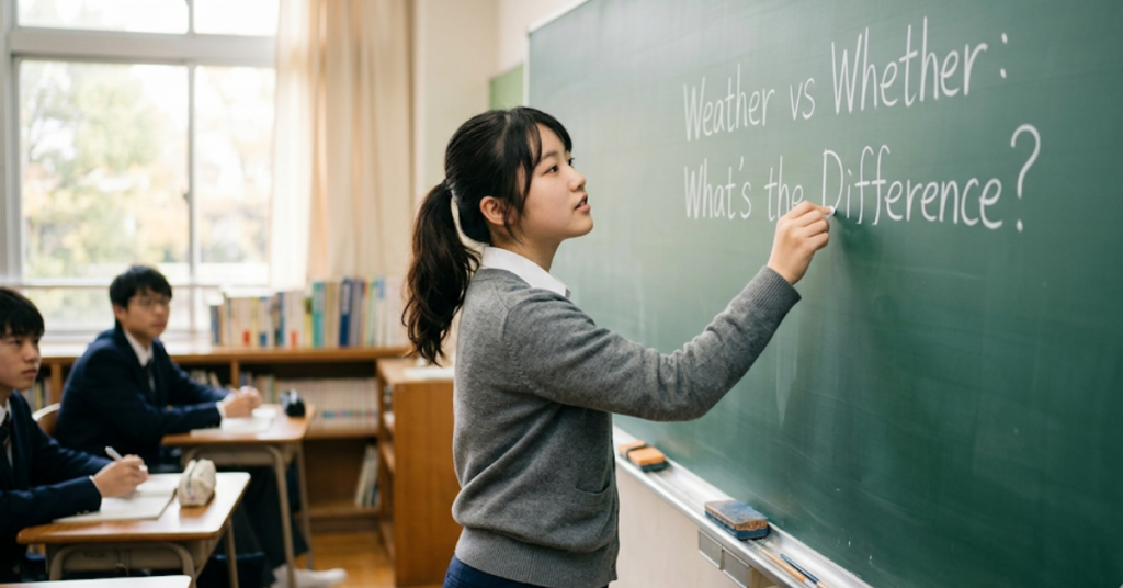 Weather vs Whether What’s the Difference