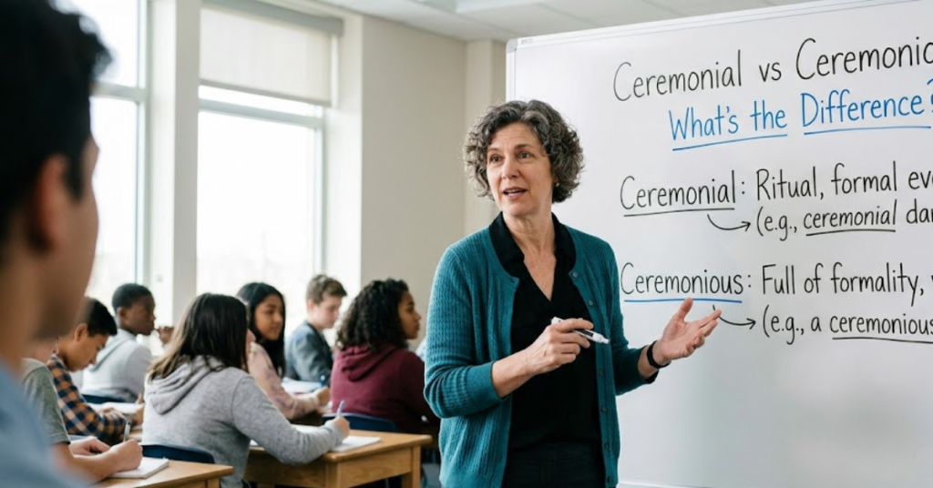 Ceremonial vs Ceremonious What’s the Difference