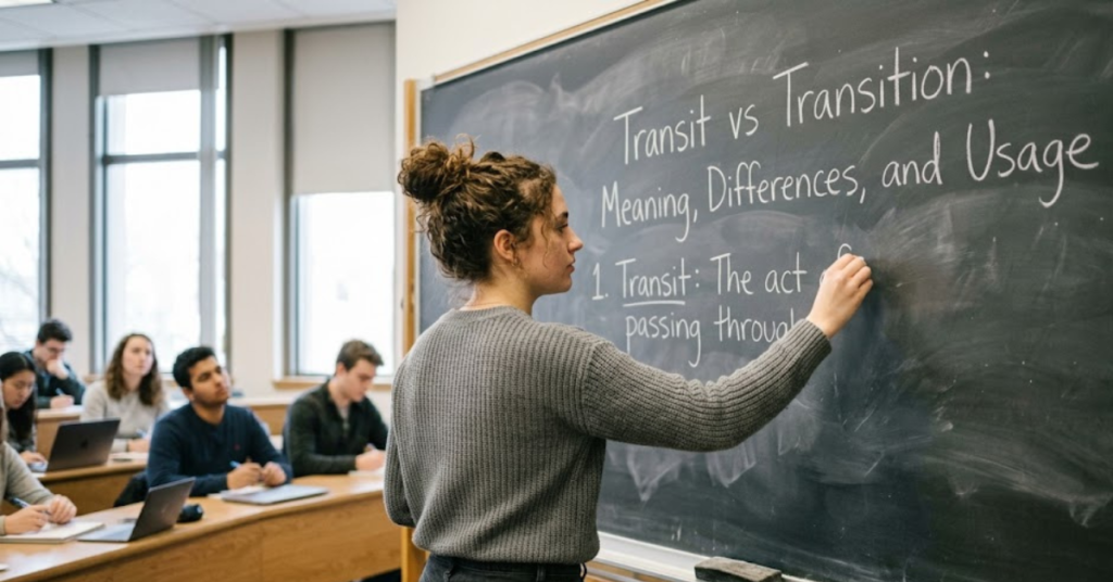 Transit vs Transition Meaning, Differences, and Usage