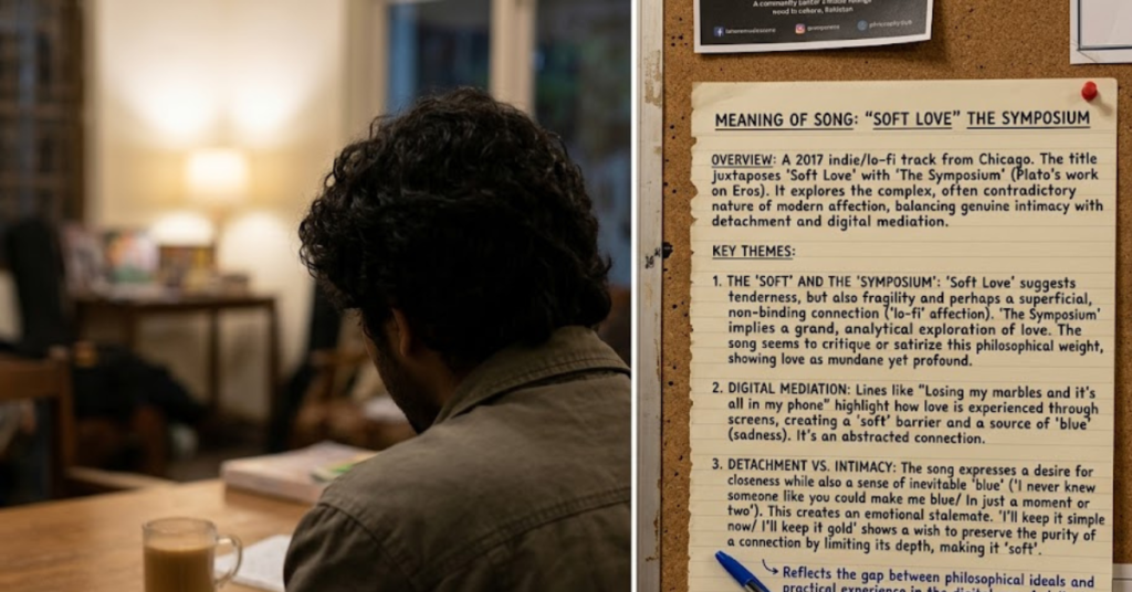 Meaning of Song Soft Love The Symposium: A Deep Dive Into Its Emotional Message
