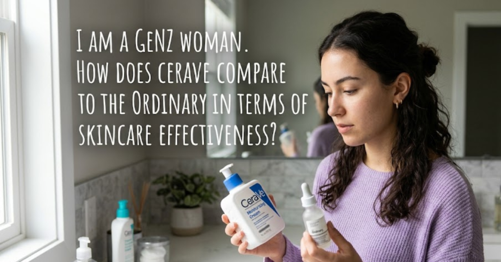 I Am a Gen Z Woman. How Does CeraVe Compare to The Ordinary in Terms of Skincare Effectiveness?