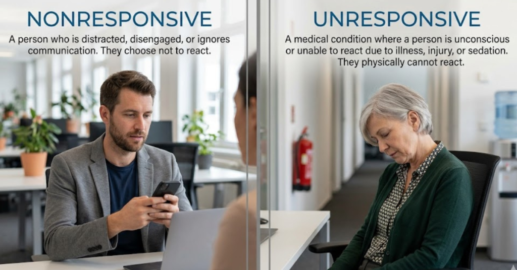 Nonresponsive vs Unresponsive: What’s the Difference?