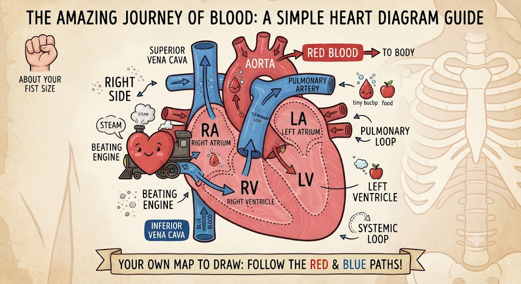 Simple Heart Diagram